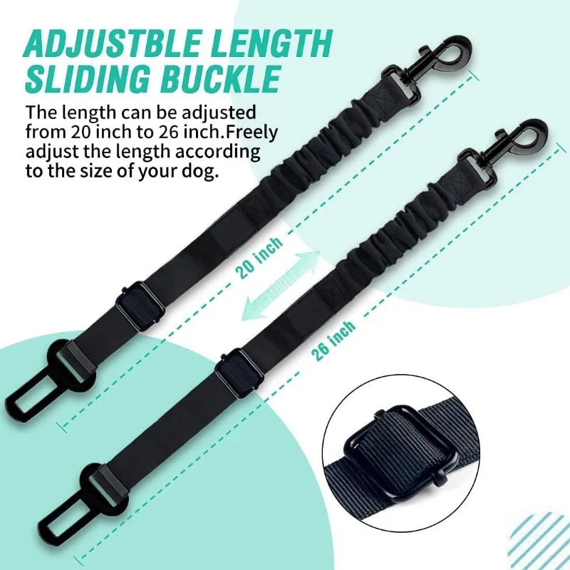 Car Dog Safety Buckle Nylon Seat Belt-3